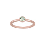 Silver ring 4mm light green HILDANOR