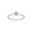 Silberring 4mm hellblau HILDANOR