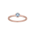 Silberring 4mm hellblau HILDANOR