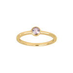Silberring 4mm rosa HILDANOR