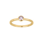 Silver ring 4mm pink HILDANOR