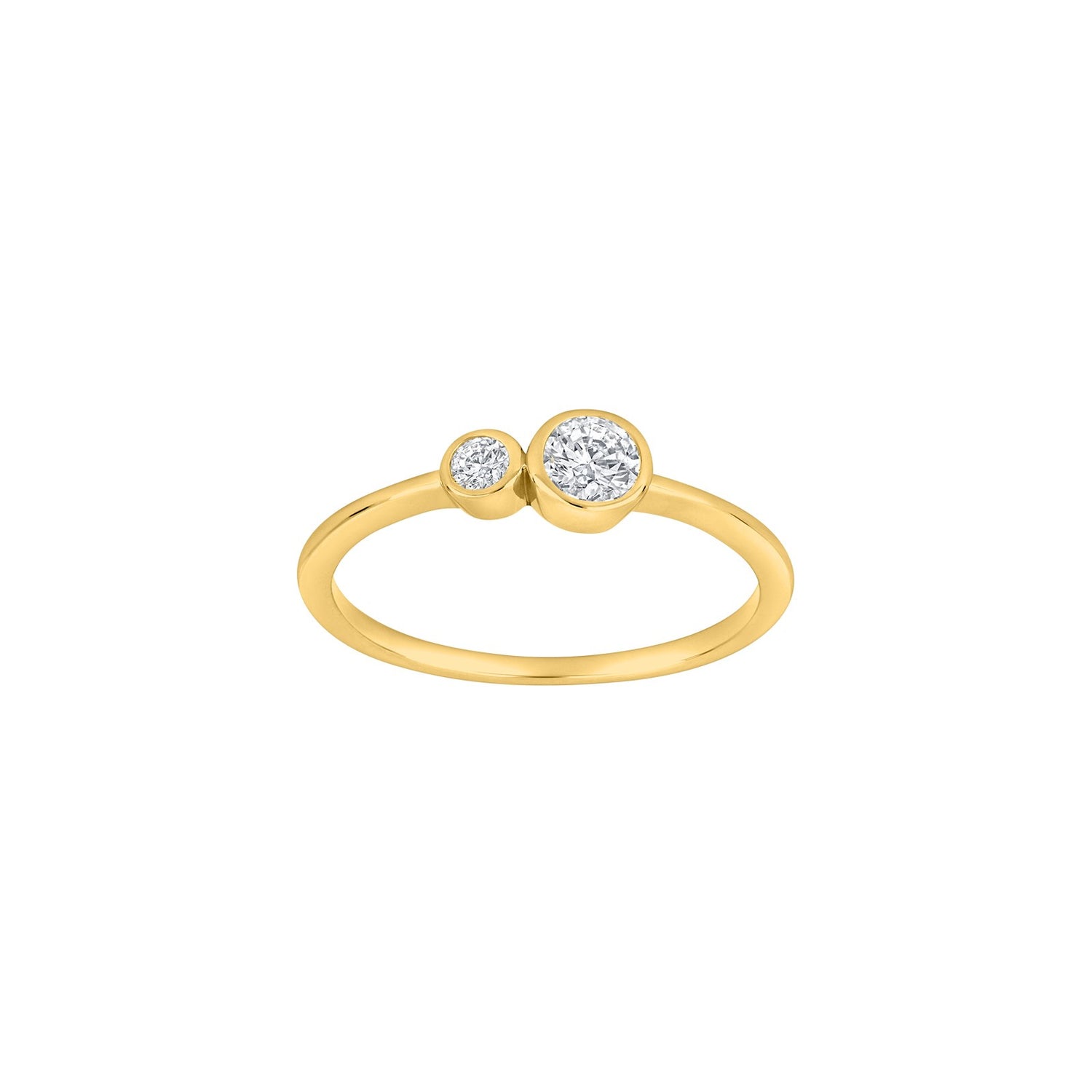 Rhd. Silber Ring IDANOR - Vergoldet / 60