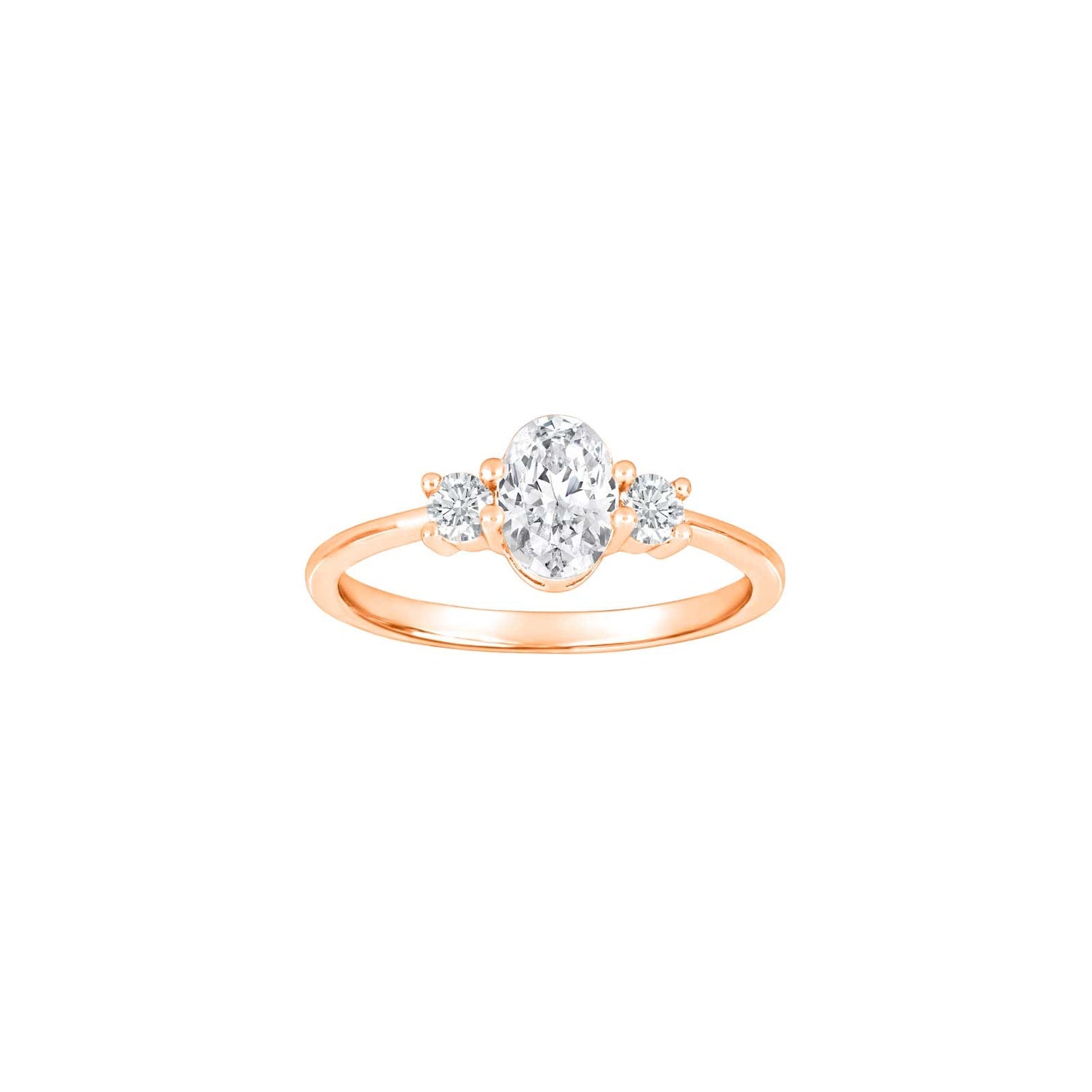Rhd. Silber Ring KIRANOR - Rosévergoldet / 60