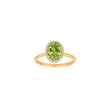 Vergoldeter Ring MILLENOR grün