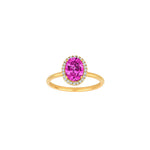 Vergoldeter Ring MILLENOR rosa
