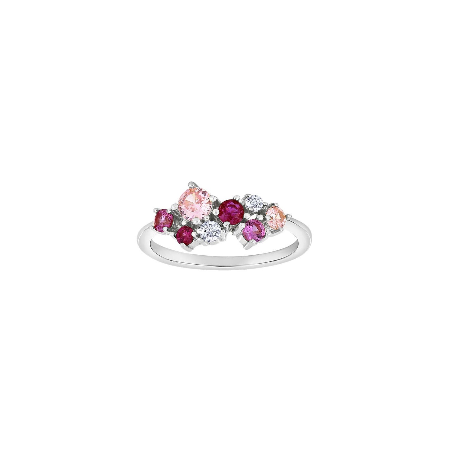 Rh. Silberring NADINENOR rosa - Vergoldet / 54