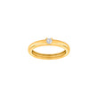 Rhd. Silver ring 1cz OBINOR