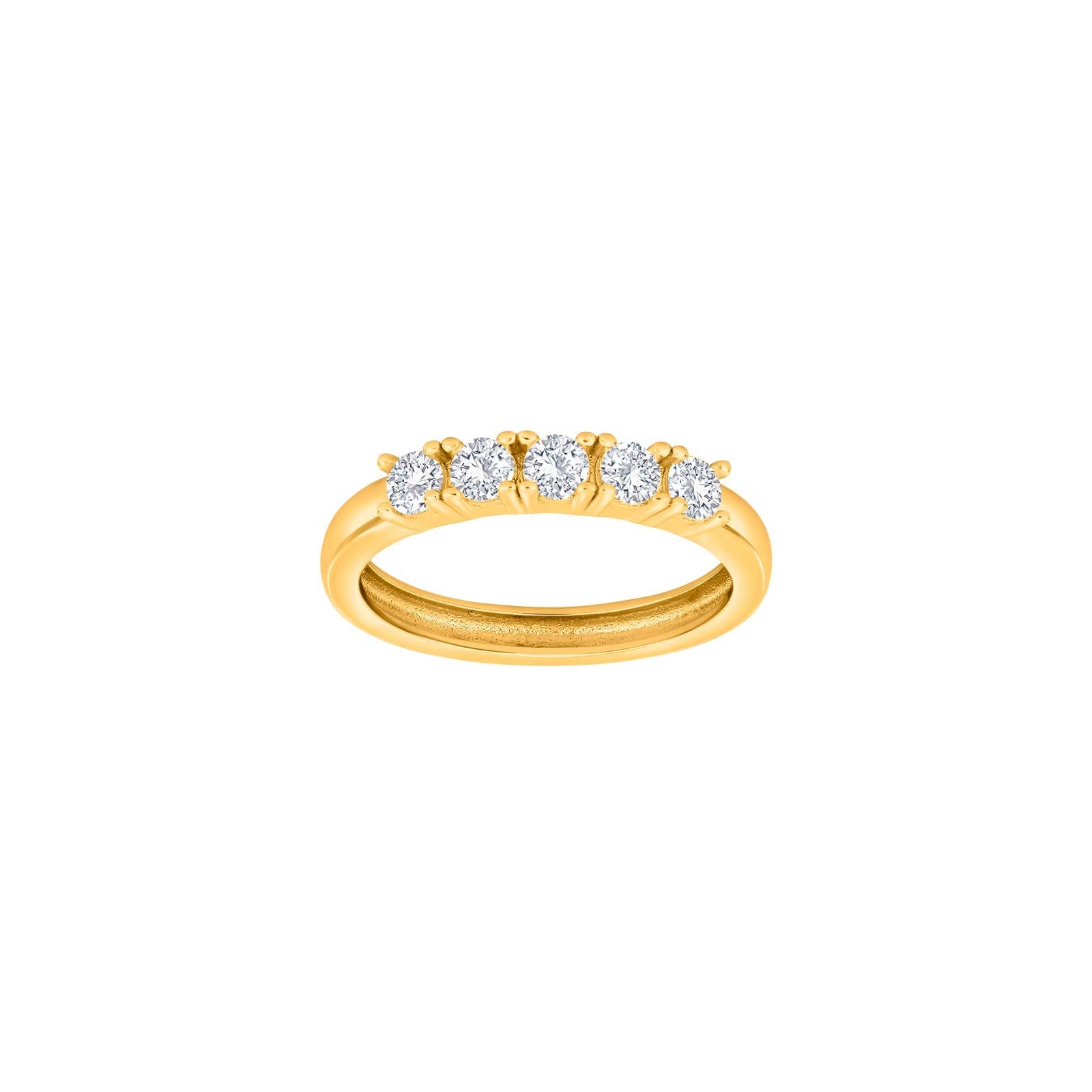 Rhd. Silver ring 5cz OBINOR