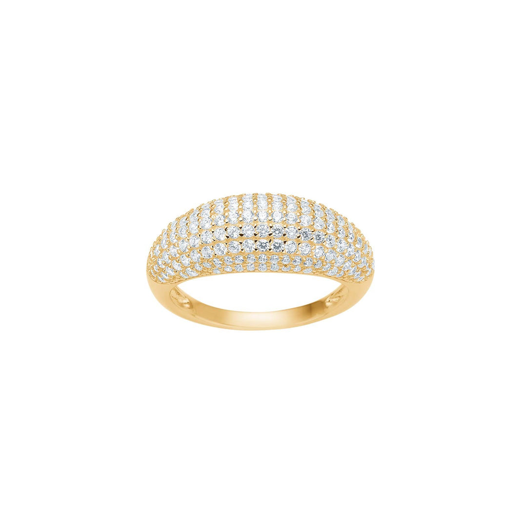 Rhd. Sølv ring PAULANOR - Forgyldt / 50