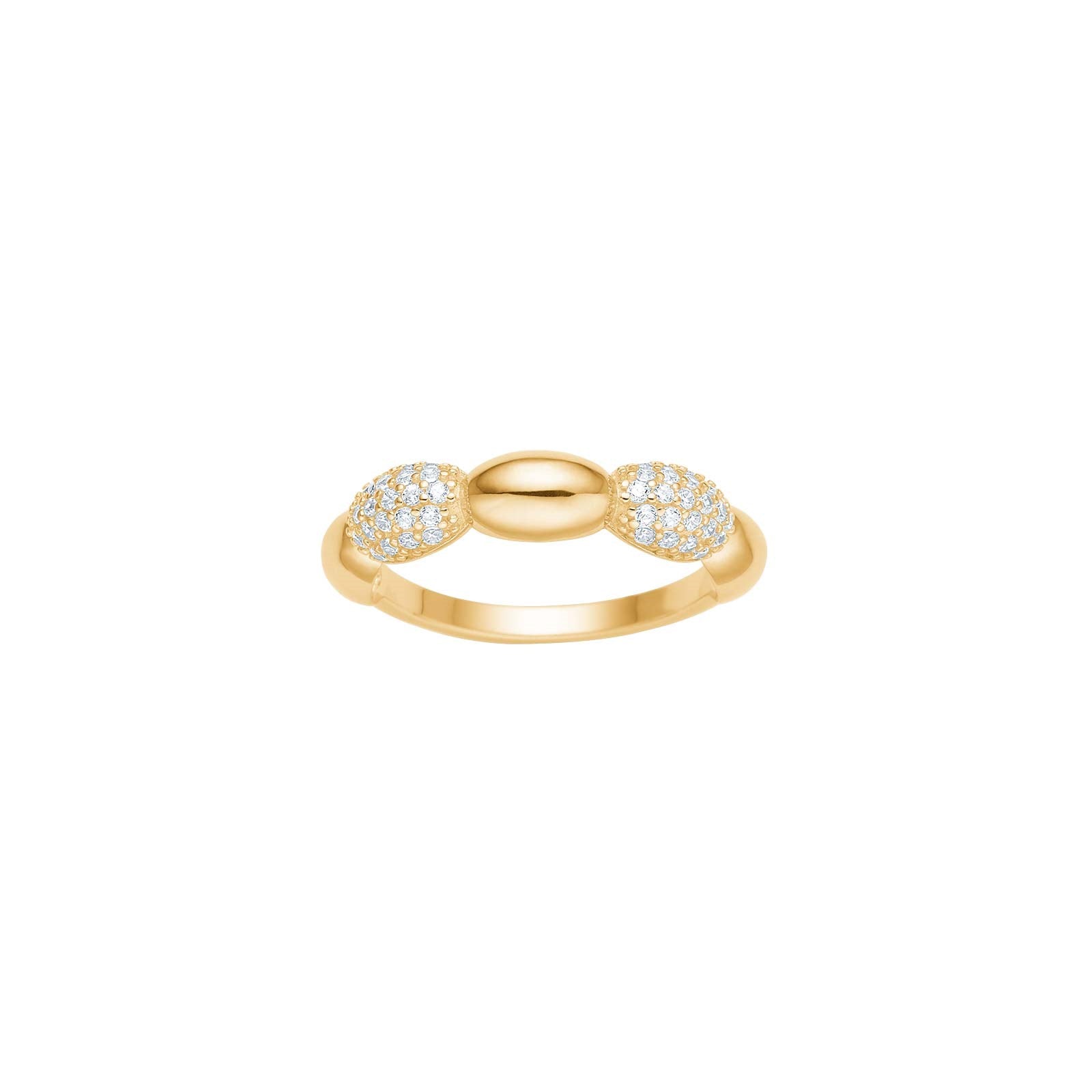 Rhd. Silver ring REBECCANOR