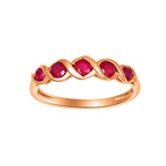 14 kt. Goldring mit Rubin