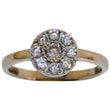 Silver rhd. ring w/ cz