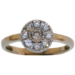 Silver rhd. ring w/ cz