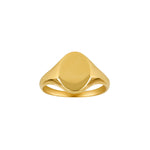8kt. guldring m/plade