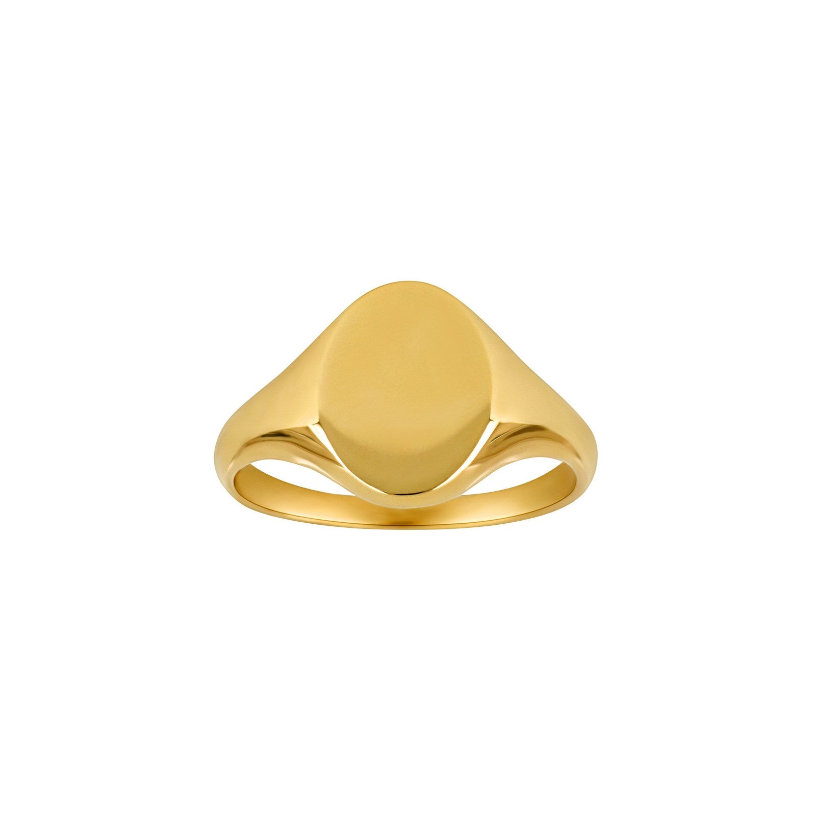 8kt. guldring m/plade