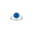 Rhd. silver ring OFELIANOR blue