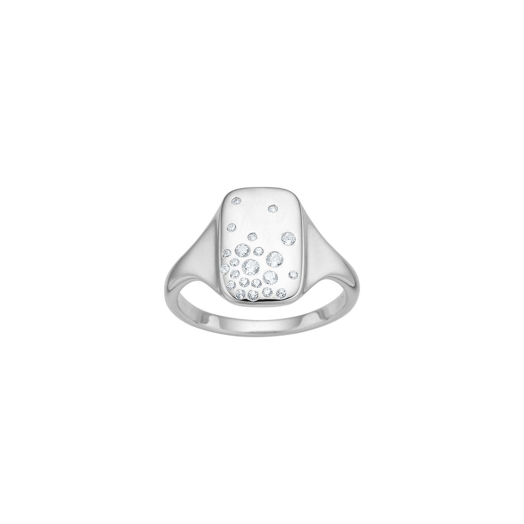 Ring ROXANOR - Rhodium plated / 60
