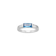 Rhd. Silber Ring Blau FACET52