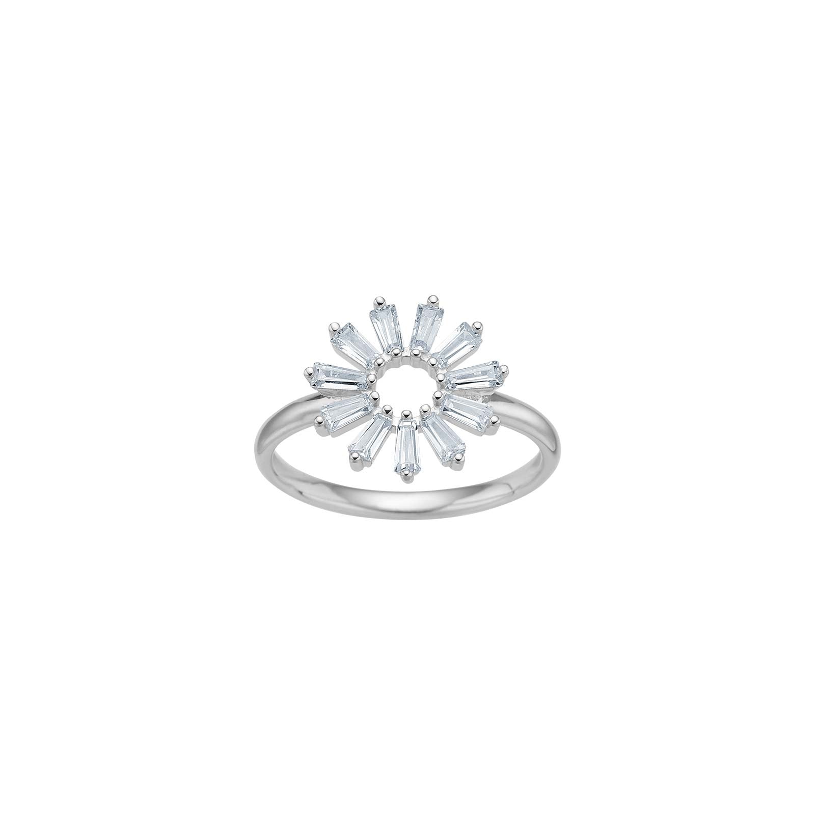 Rhd. Silver ring ROSETTANOR