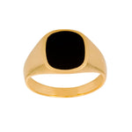 8kt. Goldring für Männer m/Onyx