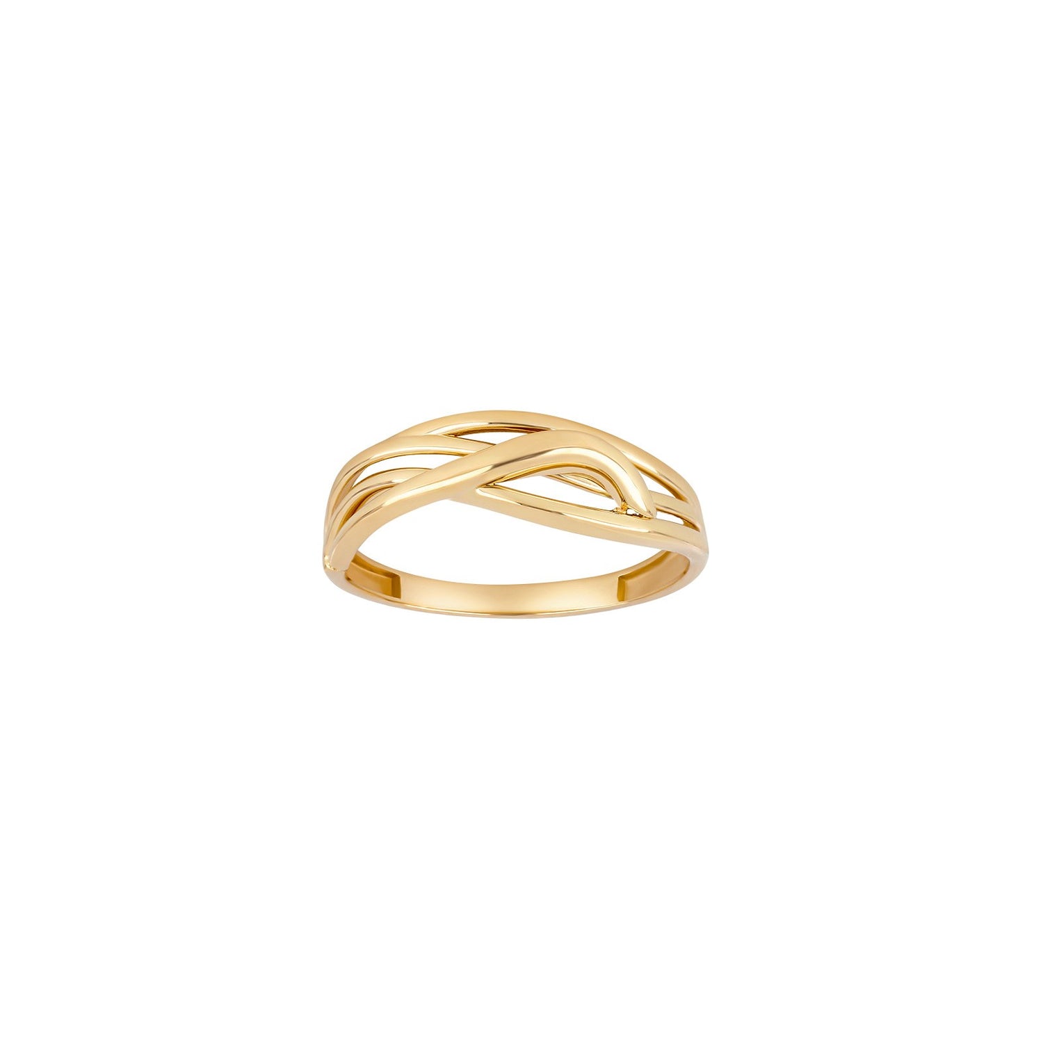 8ct. gold ring w/weave wire