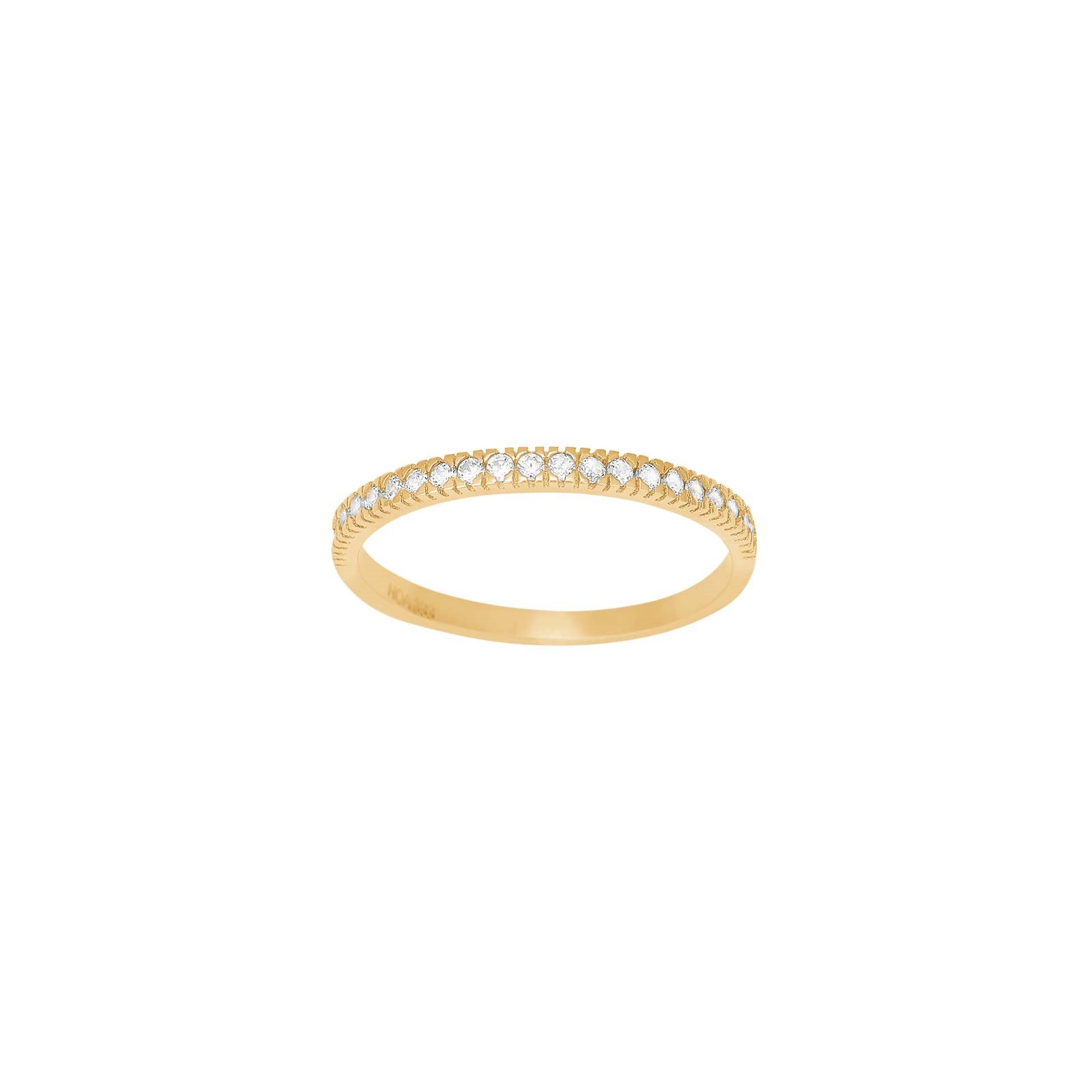 8kt. guldring alliance m/cz