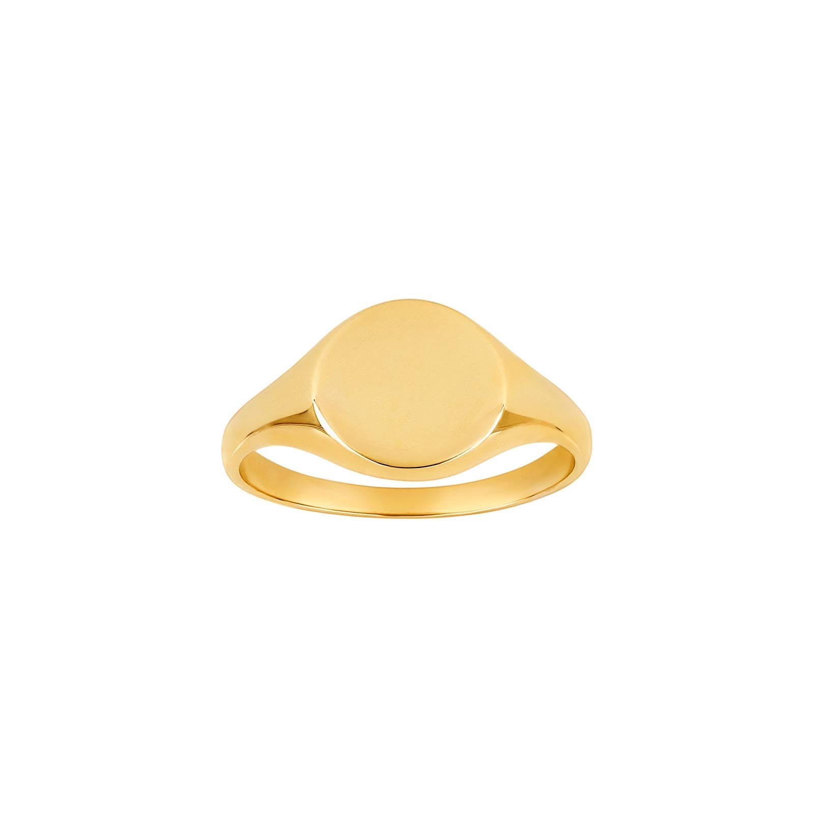 8kt. guldring signet massiv