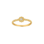 8kt. guldring m/kugler og cz