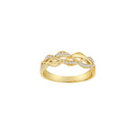 8kt. guldring m/cz