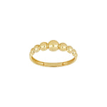 8kt. guldring m/kugler