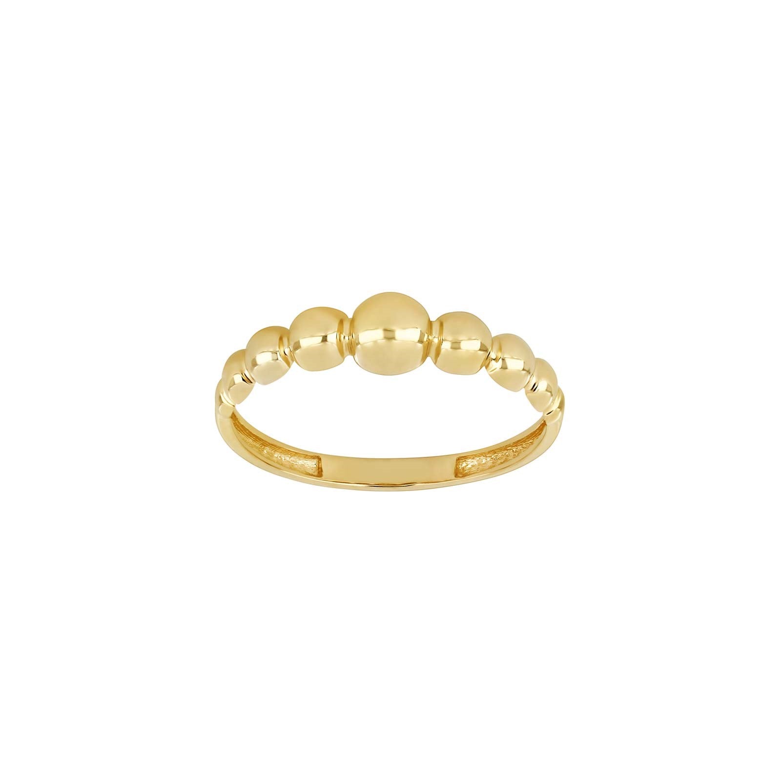 8kt. guldring m/kugler