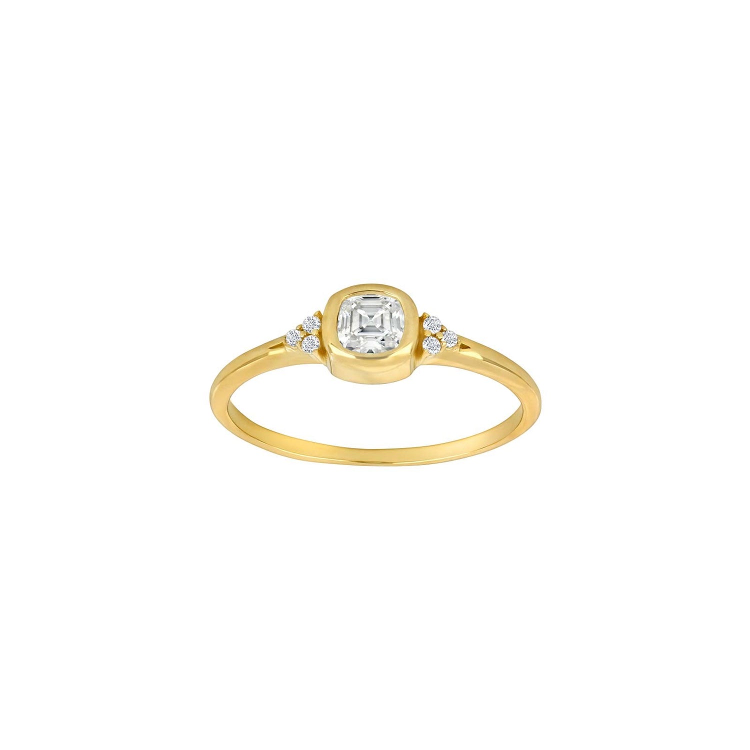 8ct. gold ring w/cz