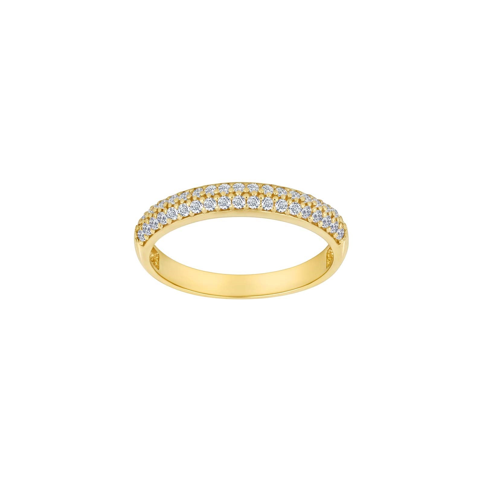 8kt. guldring m/cz