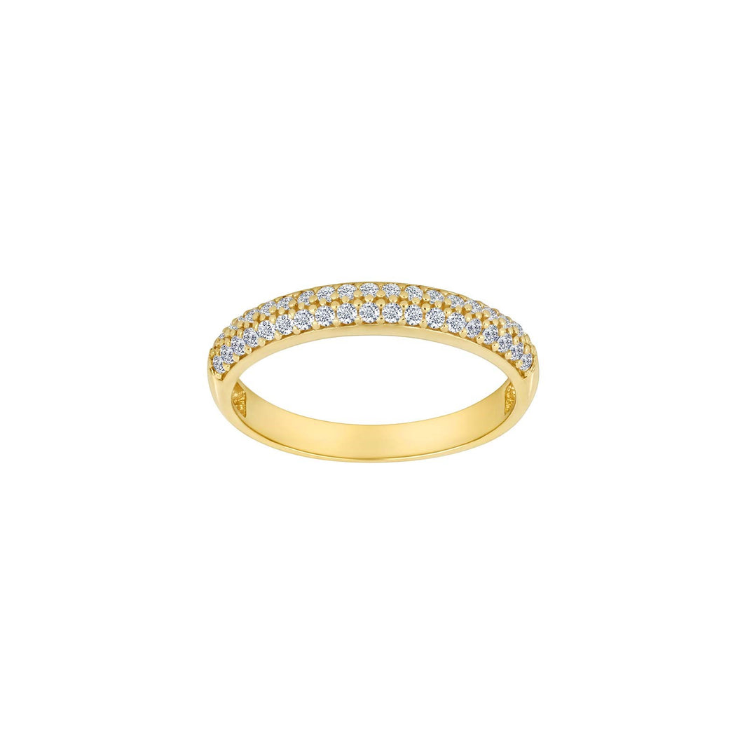 8kt. guldring m/cz