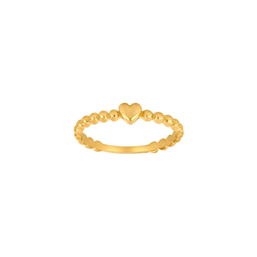 8kt. Goldring m/Herz