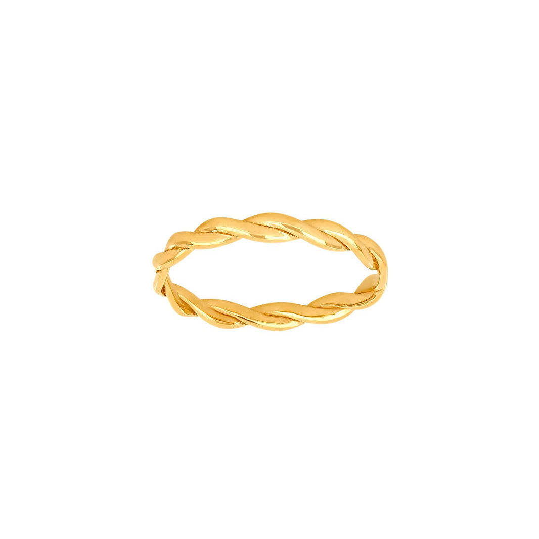 8kt. guldring  snoet