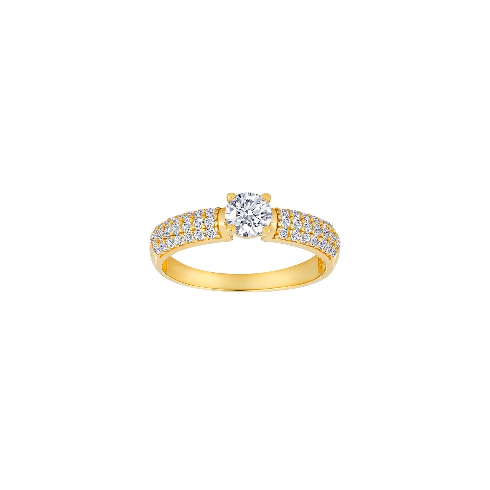 8kt. Goldring m/cz