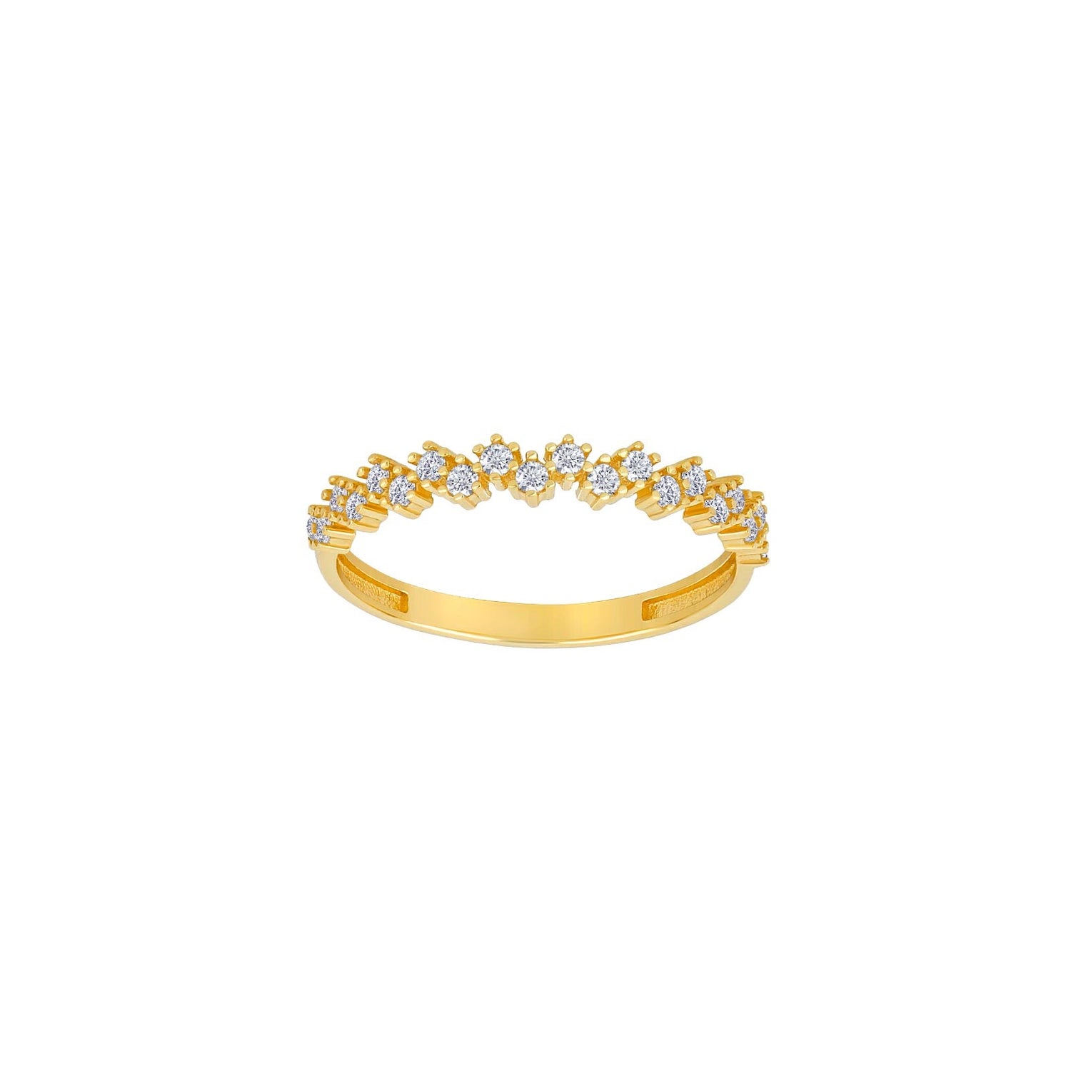 8ct. goldring w/cz