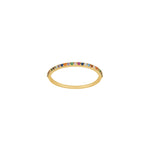 8kt. goldring m/mehrfarbig cz