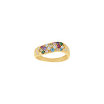 8kt. goldring m/mehrfarbig cz