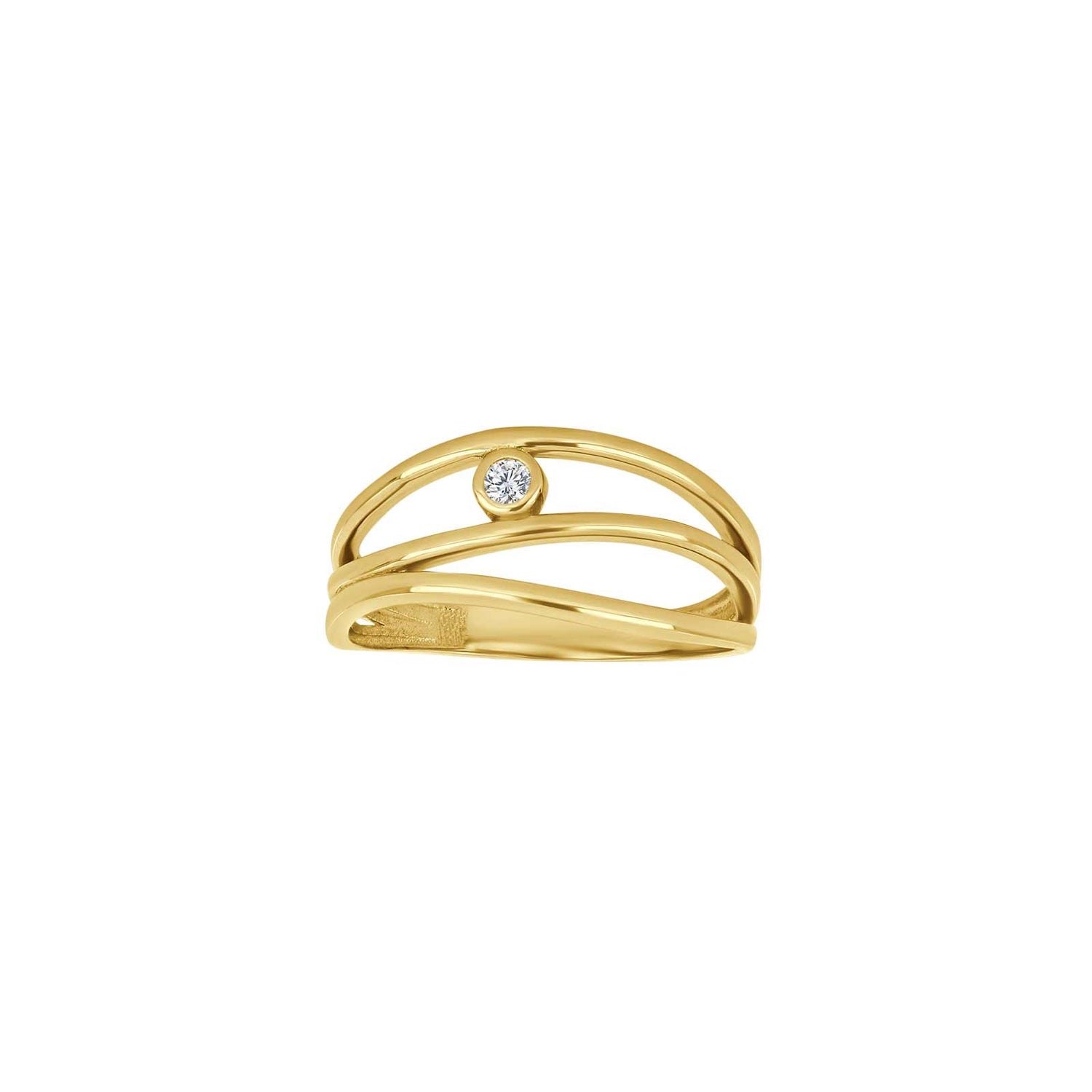8ct. gold ring w/cz