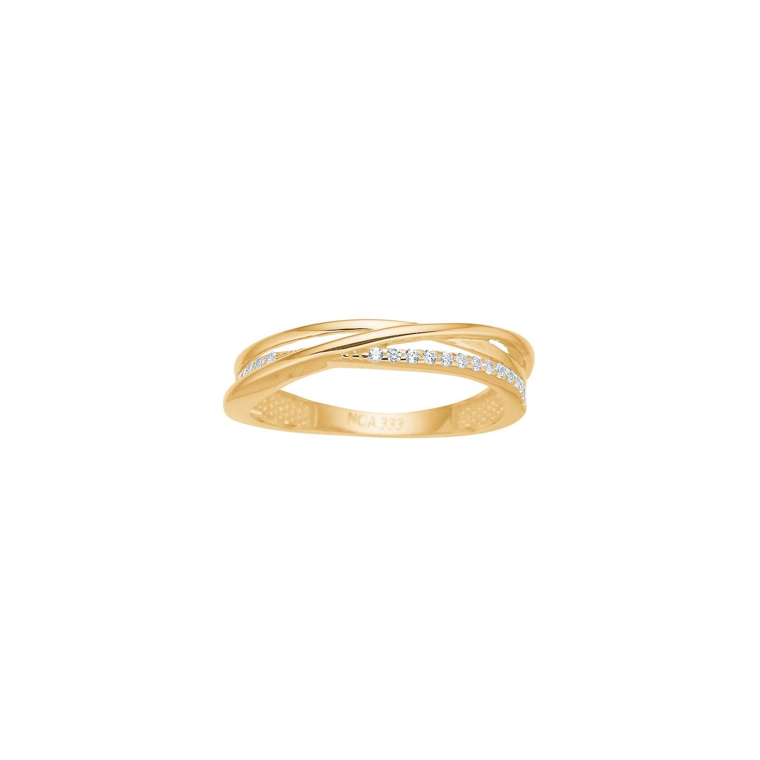 8kt. Goldring m/cz