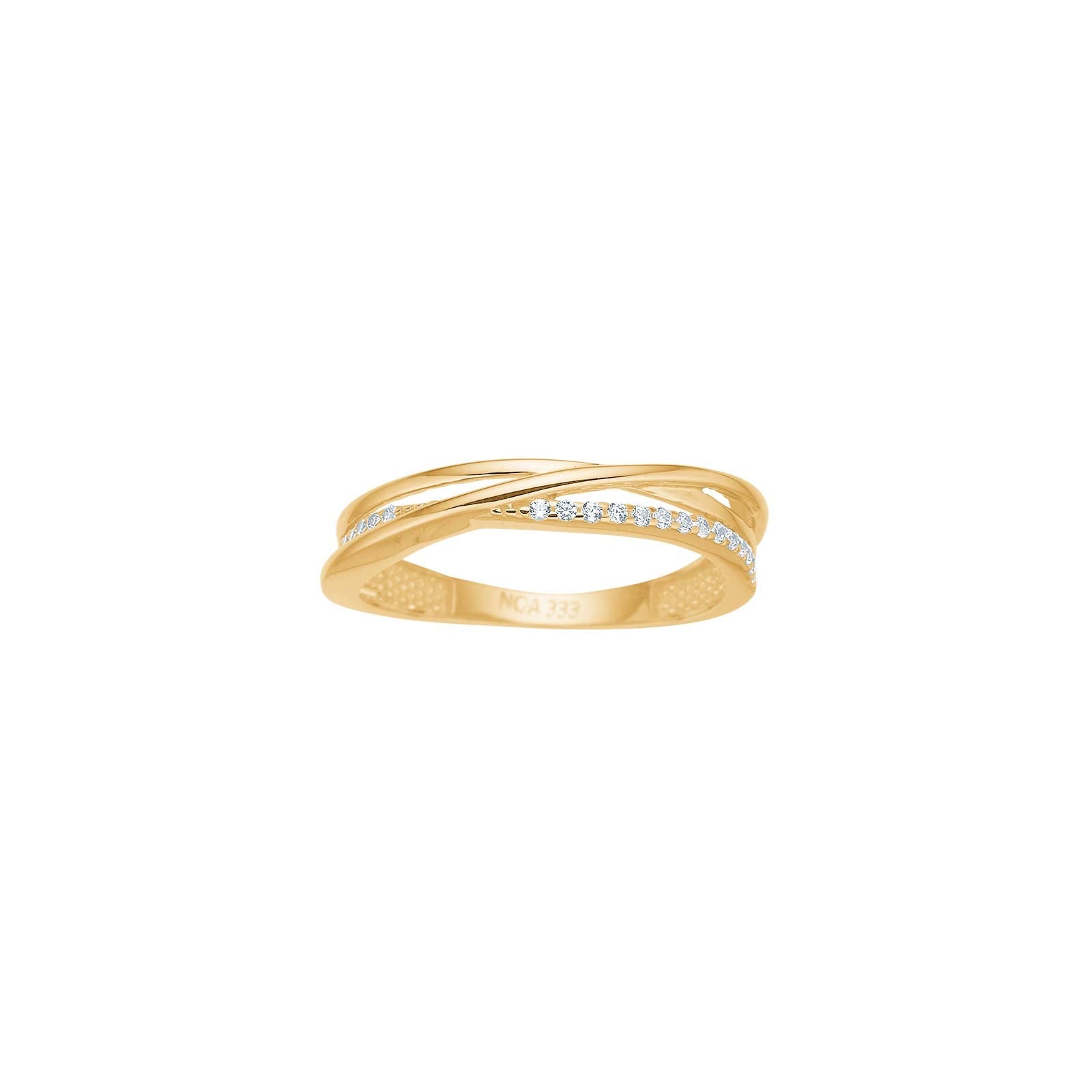 8kt. Goldring m/cz
