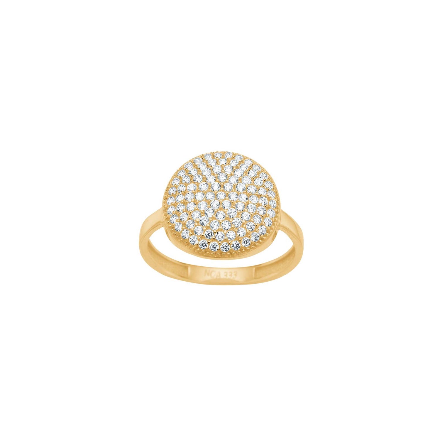 8kt. Goldring m/cz