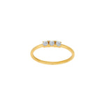 8kt. guldring m/cz