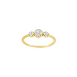 8kt. guldring m/cz