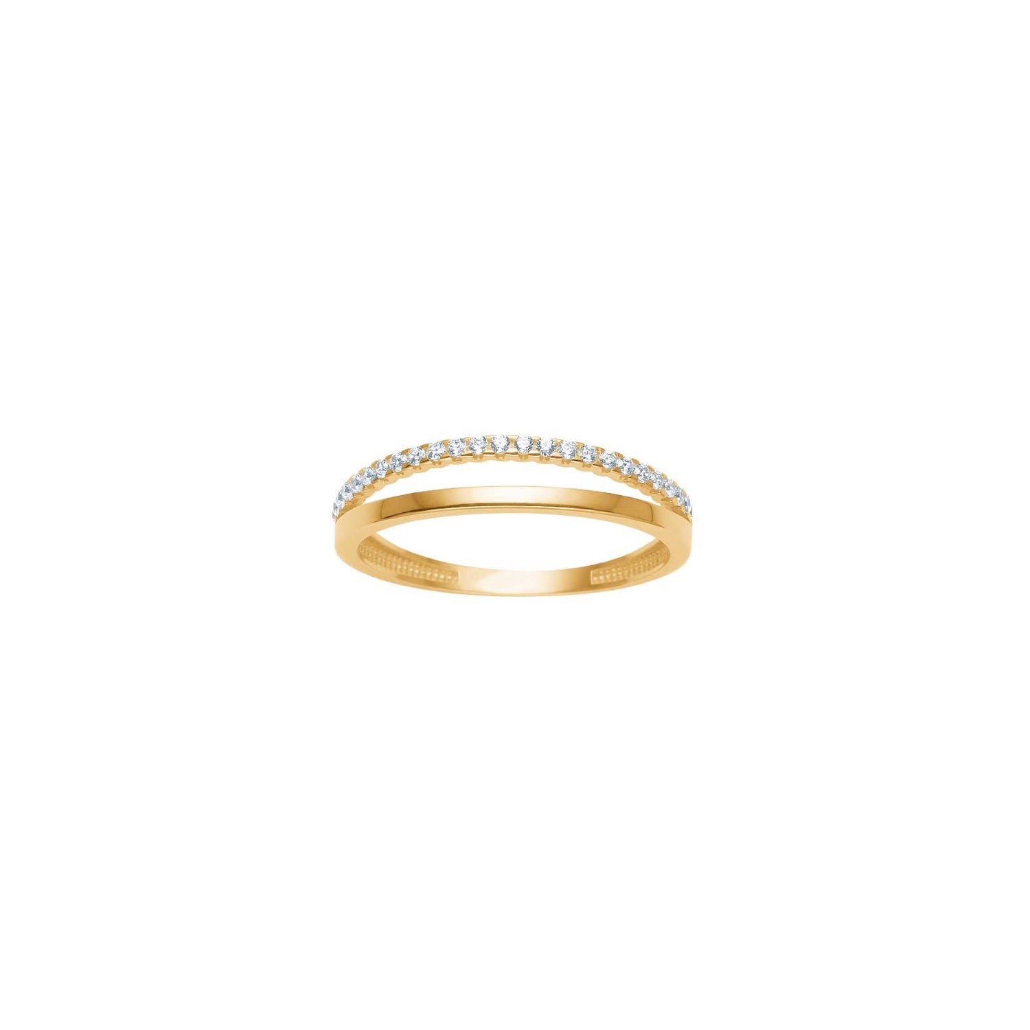 8kt. Gold Ring  m. cz