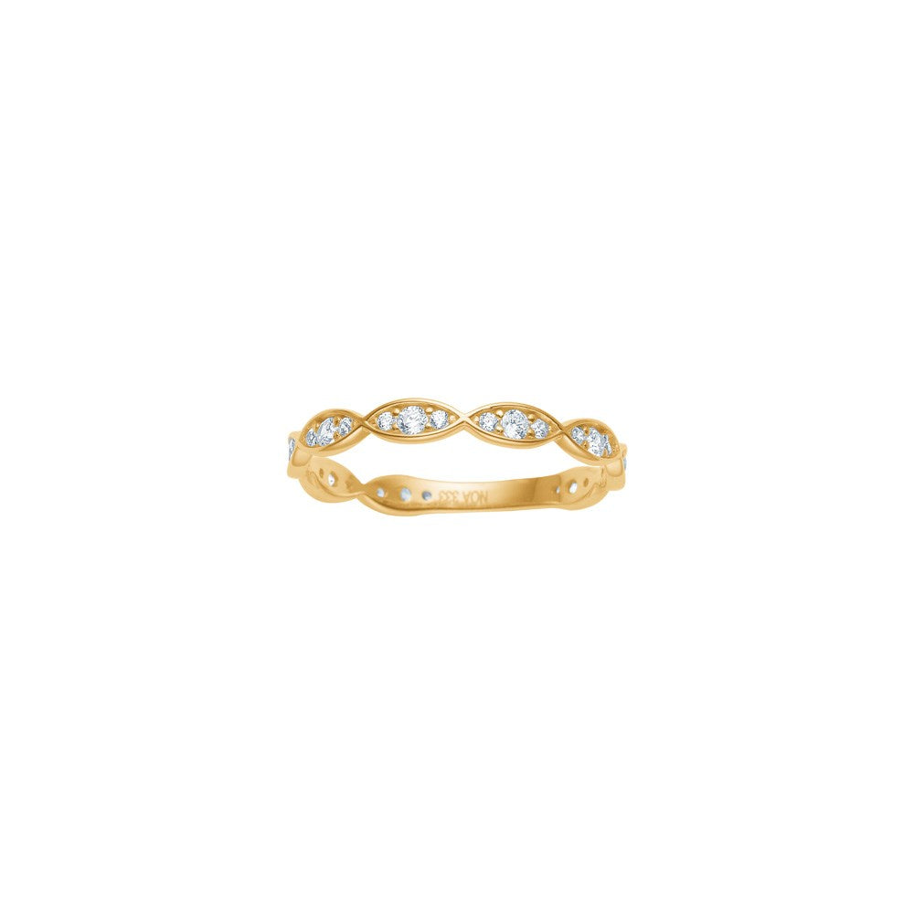 8kt. Goldring m. cz