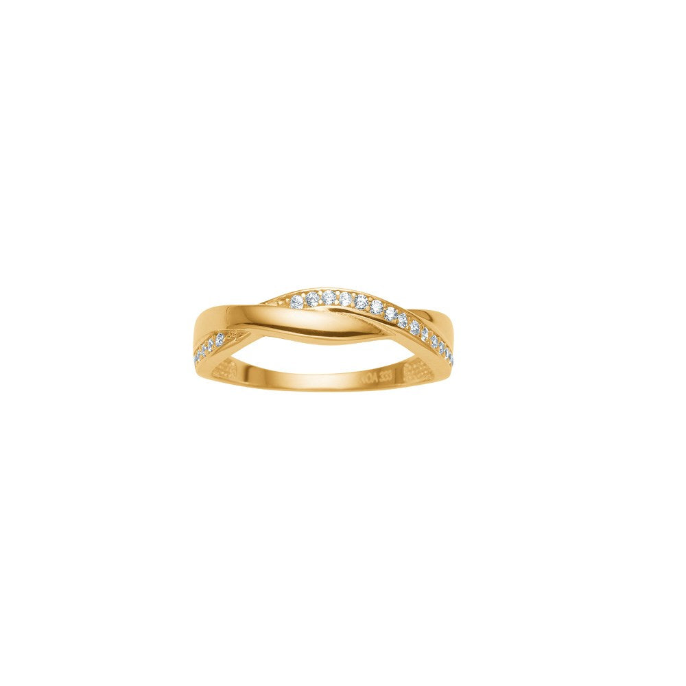 8kt. Goldring m. cz