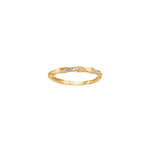 8kt. guldring m. cz